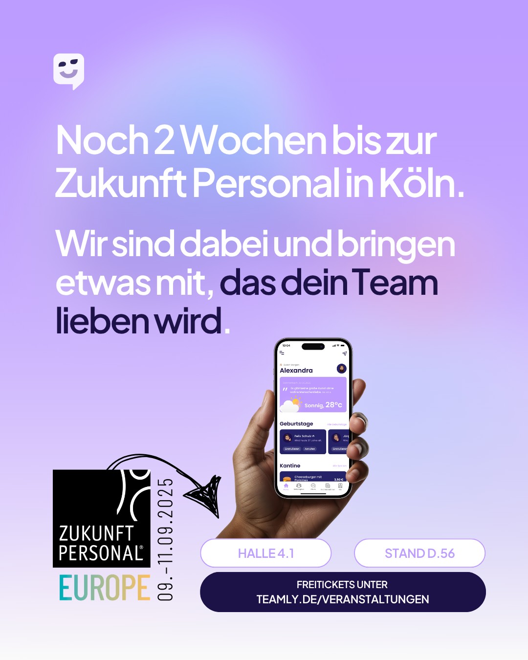 In 2 Wochen ist es so weit: Wir feiern unser Messe-Debüt auf der Zukunft Pers…
