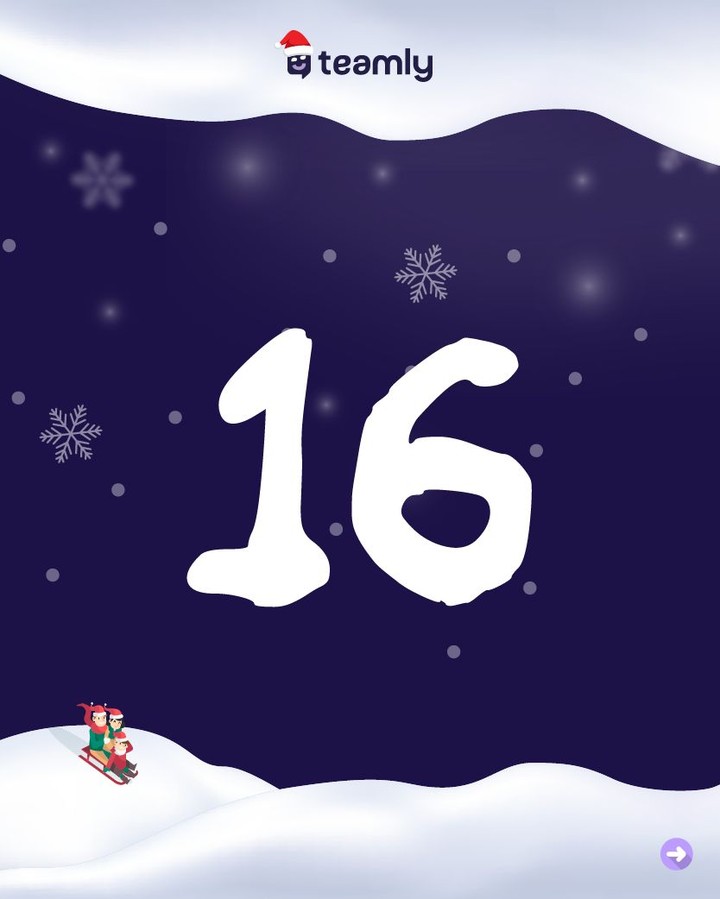 ✨ Türchen Nummer 16 im teamly-Adventskalender ist geöffnet!