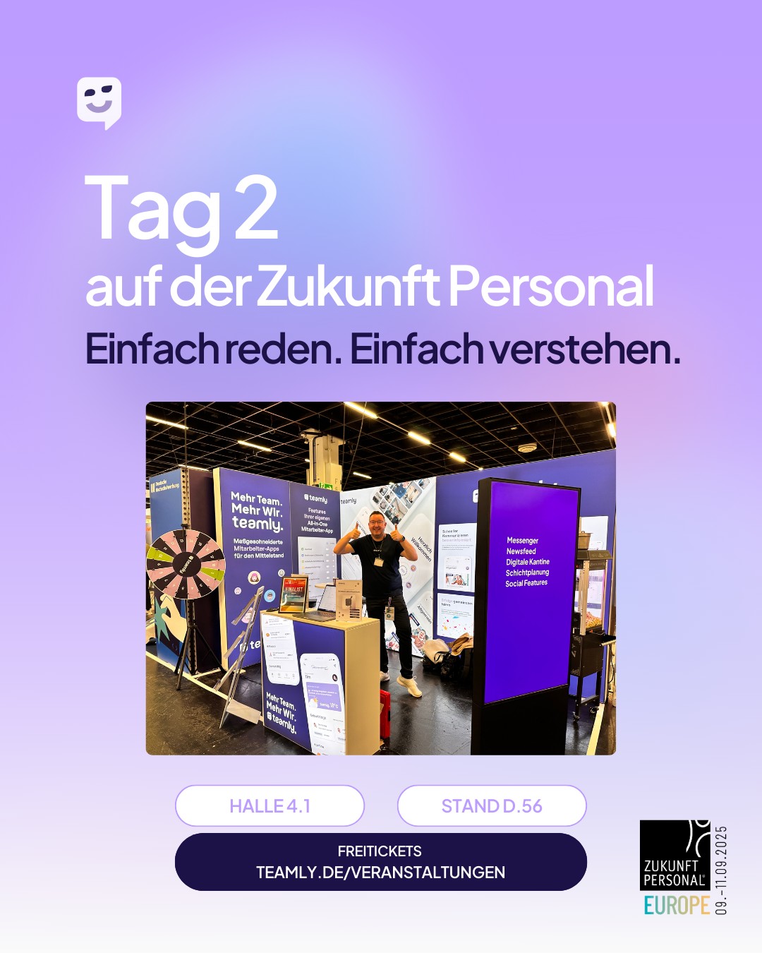 ✨ Der zweite Tag auf der  startet – und wir sind mittendrin!