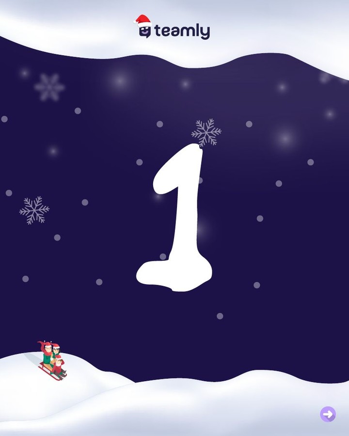 ✨ Heute öffnen wir das erste Türchen im teamly-Adventskalender!