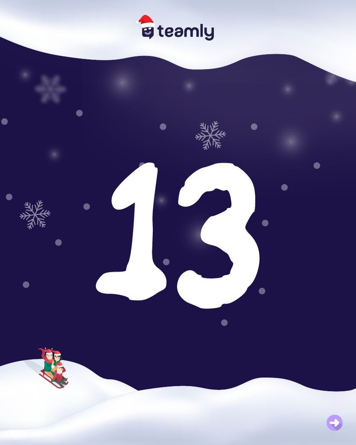 ✨ Türchen Nummer 13 im teamly-Adventskalender ist geöffnet!