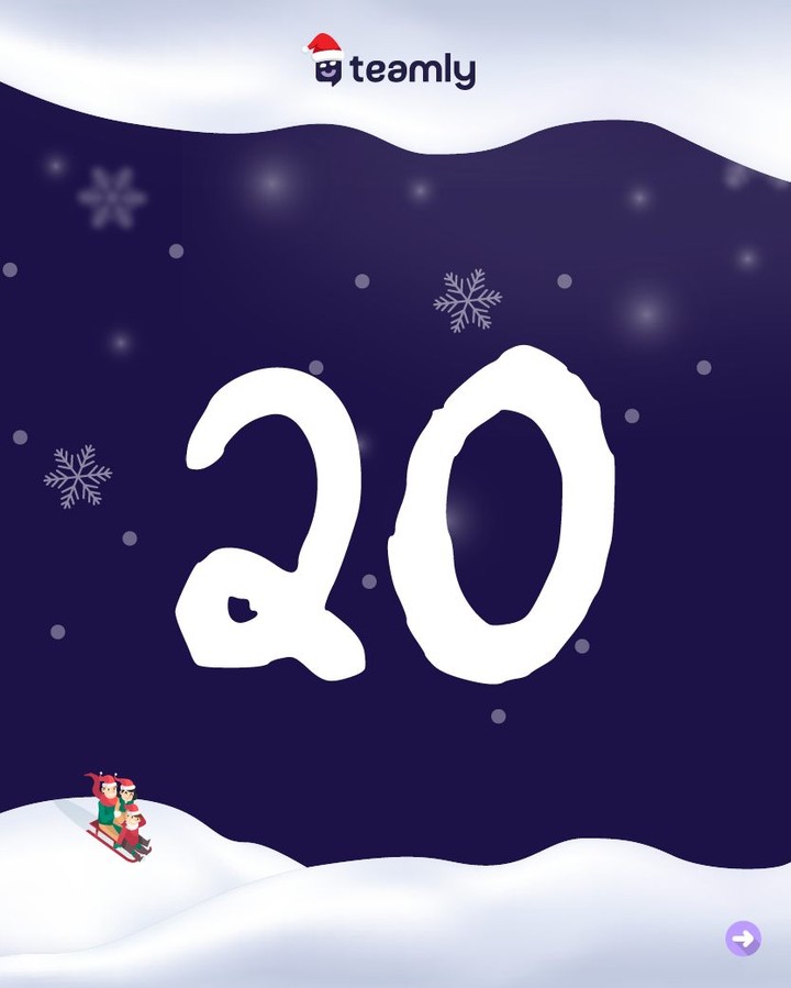 ✨ Türchen Nummer 20 im teamly-Adventskalender ist geöffnet!