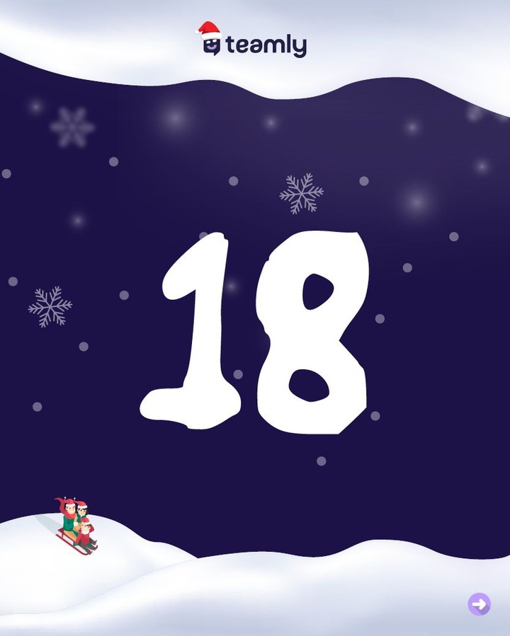 ✨ Türchen Nummer 18 im teamly-Adventskalender ist geöffnet!
