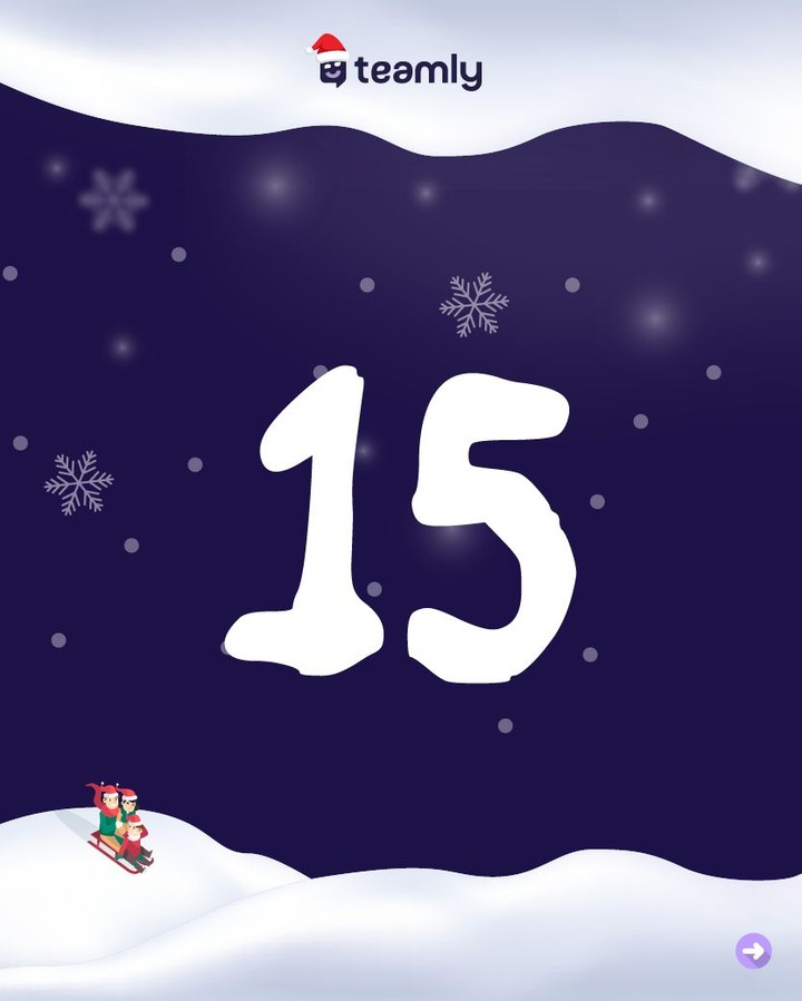 ✨ Türchen Nummer 15 im teamly-Adventskalender ist geöffnet!
