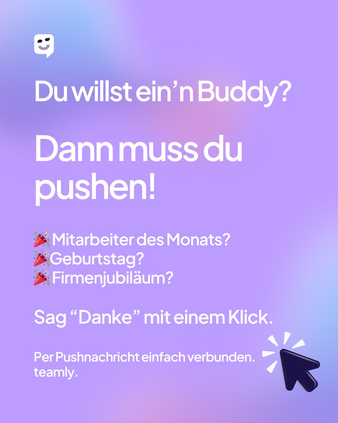 🎉 Geburtstage, Jubiläen, Mitarbeiter des Monats – mach’s offiziell. Und pers…