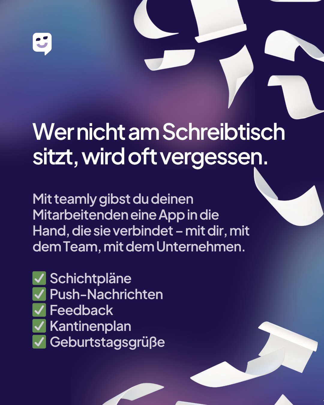 🪑 Wer nicht am Schreibtisch sitzt, wird oft vergessen.