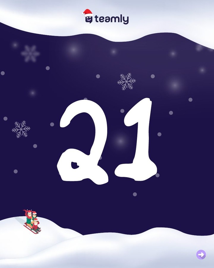 ✨ Türchen Nummer 21 im teamly-Adventskalender ist geöffnet!