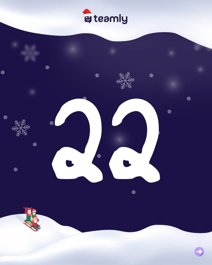 ✨ Türchen Nummer 24 im teamly-Adventskalender ist geöffnet!