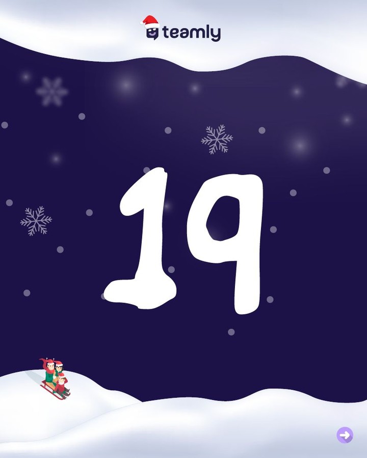 ✨ Türchen Nummer 19 im teamly-Adventskalender ist geöffnet!