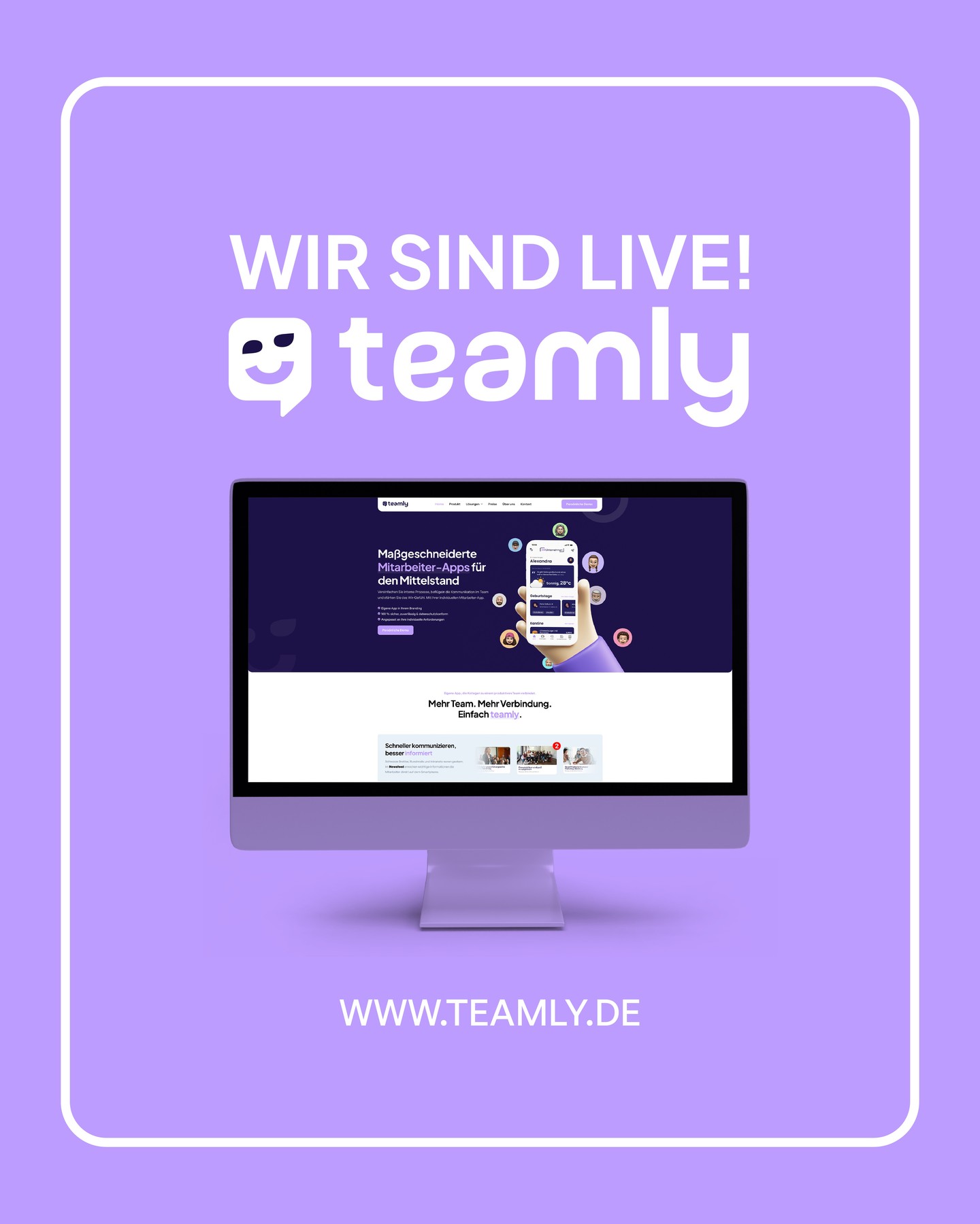WE MADE IT - TEAMLY IST ONLINE! 🚀
